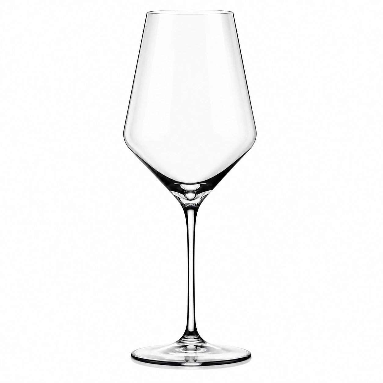 Calice da vino 500 ml h 24 cm in vetro trasparente con stelo lungo