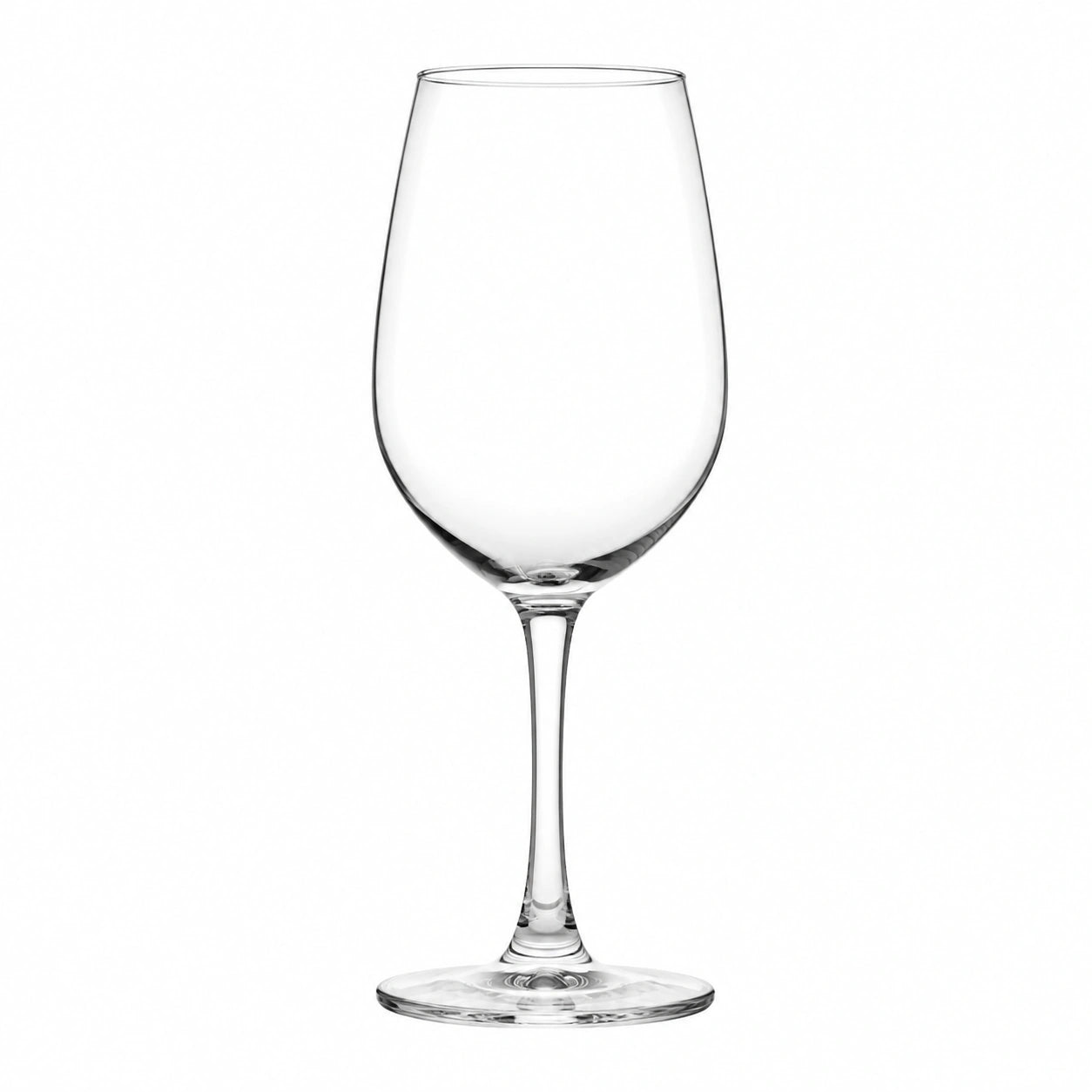 Bicchiere da vino 450 ml in vetro trasparente con stelo alto