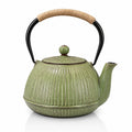 Teiera in ceramica 1.20 L verde 17 cm stile rustico