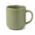 Tazza 350 ml Ø 8.5 x H 10 cm in ceramica verde salvia con manico